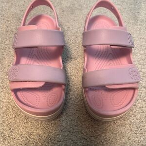 CROCS Pink and Purple Sandals Comfortable Casual Footwear